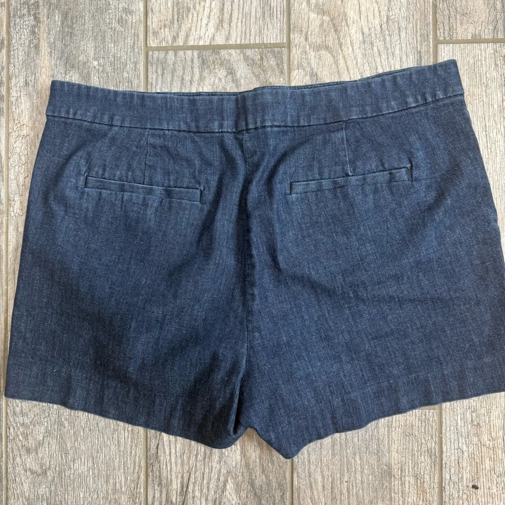 Banana Republic Indigo Denim shorts sz12 sailor - Picture 3 of 10